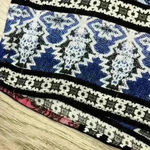 Lucky Brand  Multicolored V-Neck Bohemian Top Size M Photo 3