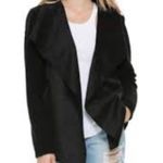 Miracle USA Black Sued & Knit Cardigan Photo 0