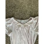 Vintage Miss Elaine Short Sleeve Long Pink Nightgown Nylon Dress Flowers Size M Size M Photo 4