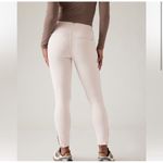 Athleta  Delancey Skyline Tight Braiden Cream‎ Textured Pull On Pants Size Large Photo 2