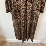 Saks 5th Avenue Ruth Norman Saks Fifth Avenue Vintage 80’s Cheetah Print 1/2 Zip Caftan Size M Photo 2