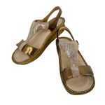 Alegria Kendra Gold Leather Luminescent Accent Sandals Size 38 8 Photo 2