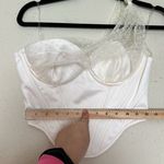 House Of CB 'Kim' Ivory Draped Tulle Corset NWOT size S white mesh Photo 5