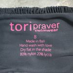 Tori Praver  Saffron Bikini Bottom Black. Size Small Photo 3