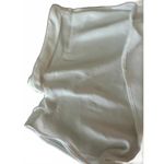 Tie Front Crop Blouse Collar Swim Cover Up Off White Small Photo 3