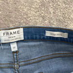 frame denim  Women's Blue Le High Skinny Cut Offs Morton Distressed Jeans 27 Photo 2