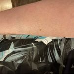 Chico's Black and Blue Floral ruffle jacket Photo 3