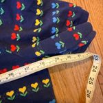 B.G. Day vintage floral print polo dress size M Blue Size M Photo 8