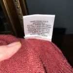 Pink Rose Burgundy Cropped Tie Front Lightweight Long Sleeve Sweater Small Photo 5