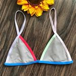 Tavik swim TAVIK JETT ColorBlocked Sand Bikini Top MEDIUM  Photo 3
