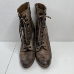 Freebird by Steven Size 9 Holis Boots Leather Heeled Zip Lace Up Brown Women's Photo 5
