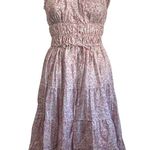 Aryeh New Size Small- Mini Sundress Pink with Flutter Sleeves Photo 1
