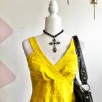 Yellow Babydoll Top Y2K 2000s Vintage Cottagecore Boho Soft Girl Small Photo 3