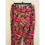Escada By Margaretha Ley Y2K Tropical Print Ankle Pants 34/26 Tan Photo 2