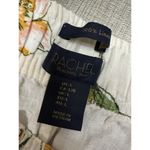 Rachel Roy  Linen Pants Womens L Ivory Floral Wide Leg Elastic Waist Photo 1