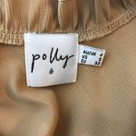 Princess Polly Womens Levi Crop Top Cami Satin Ruffle Beige 0 Photo 4