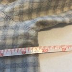Treasure & Bond Grey Cream Plaid Long Sleeve Button Down Hoodie XS 100% Cotton Photo 5