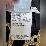 Vintage 90’s Jessica McClintock Gunne Sax Red Velvet Gold Lace Neck Dress 3/4 Size undefined Photo 4