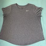 Nike  dry fit heather blueish gray short sleeve crew neck top NEW size 2X Photo 0