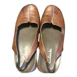 Clarks Brown Leather Slingback Flats Comfortable Casual Shoes Photo 2