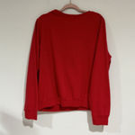 Holiday Time Womans Sweatshirt Xl (16-18) Red Christmas Theme Pullover Photo 2