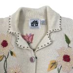 STORYBOOK KNITS VTG Embroidery Cardigan S Retro Western Beaded Oversize Boho Y2K Photo 3