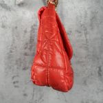 Chico's  Bag Red Orange Quilted Puffer Chain Crossbody Indie Sleek Boho Coquette Photo 5