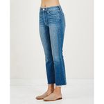 TRAVE Colette Womens 26 High Rise Kick Flare Jeans Raw Hem Crop In Sweet Emotion Blue Photo 2