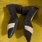 Bettye Muller  Concept Fritzi Suede Block Heel Pumps Brown Size 6 1/2 Photo 4