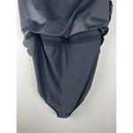 Swim Solutions Tummy Control Black Mesh Scalloped Hem Plus Size Swim Dress 24W Photo 9