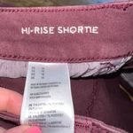 American Eagle  AE Super Stretch Burgundy Maroon Hi Rise Shortie Shorts  Photo 4