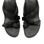 Me Too  Frances Black Leather Strappy Sexy Knot Sandal, Sz 8.5 Photo 2