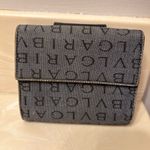 BVLGARI  Women's Bifold Wallet W Hook Denim Blue Photo 1