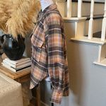 ZARA OVERSIZED PLAID SHACKET BUTTON DOWN OVER SHIRT SIZE XS Photo 7