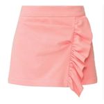 Milly Pink Miriam French Terry Cotton Blend Side-Ruffle Skort Size Medium Photo 1