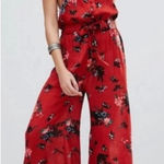 Free People  FP One moonlight garden floral Jumpsuit Wide Leg ladies large Boho Photo 0