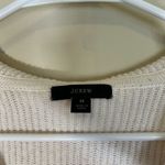 J.Crew  Ribbed Cotton Cashmere Pullover Sweater Hoodie‎ Women's Medium Pocket Photo 3