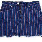 American Eagle Outfitters Stripped Red White Blue Hi-Rise Mini Skirt Photo 0