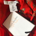 Tabitha Webb  Red Daisy Ruffle Midi Sundress Halter High Low Size 2 Photo 6