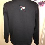 Bechamel Christmas Crazy Cats Santa Sweatshirt Black Size M Photo 5