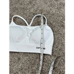 DFYNE Dynamic Backless Sports Bra White Open Strappy Back Gym Weightlifting S Photo 5