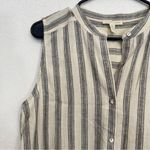 Eileen Fisher Cotton Linen Sleeveless Tunic Length Stripe Dress/Top Size Medium Photo 2
