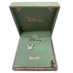 Disney Classics Minnie Mouse Pendant Cubic Zirconia Silver Over 18 Inch Necklace Photo 2