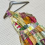 New with defects Alemais Hattie One Shoulder Silk Blend Patchwork Midi Dress 6 Photo 12