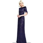 Tadashi Shoji NEW Rosina Off Shoulder Circular Lace Gown Size 10 AZE17702L Photo 9