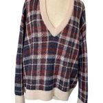 Banana Republic Plaid V Neck Sweater Photo 0