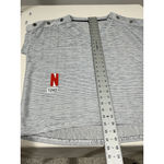 Jones New York Woman’s Jones Ny Blue White Short Sleeve Shirt Xxl Ribbed Knit V Neck Photo 7