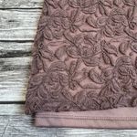 la vanya Women's Lace Overlay Jeweled Neck Tee T Shirt S SM Small Purple Stretch Photo 4