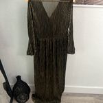 The Room  Black and Gold Maxi‎ Dress Photo 6