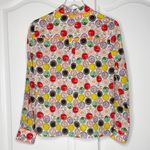 Alice + Olivia Dinner Party Floral Print Button-Down Shirt Size Small Photo 4